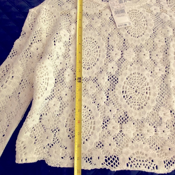 Mango Cream Embellished Cropped Blouse - Picture 5 of 6